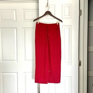 Style & Co Petite soft red elastic waistband pants